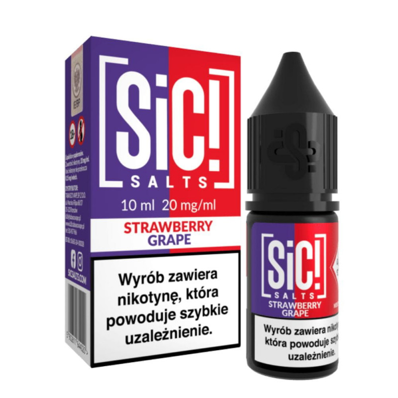 Liquid SIC! Salts 10ml 20mg Strawberry Grape