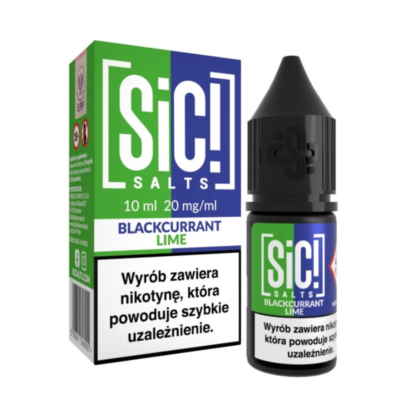 Liquid SIC! Salts 10ml 20mg Blackcurrant Lime