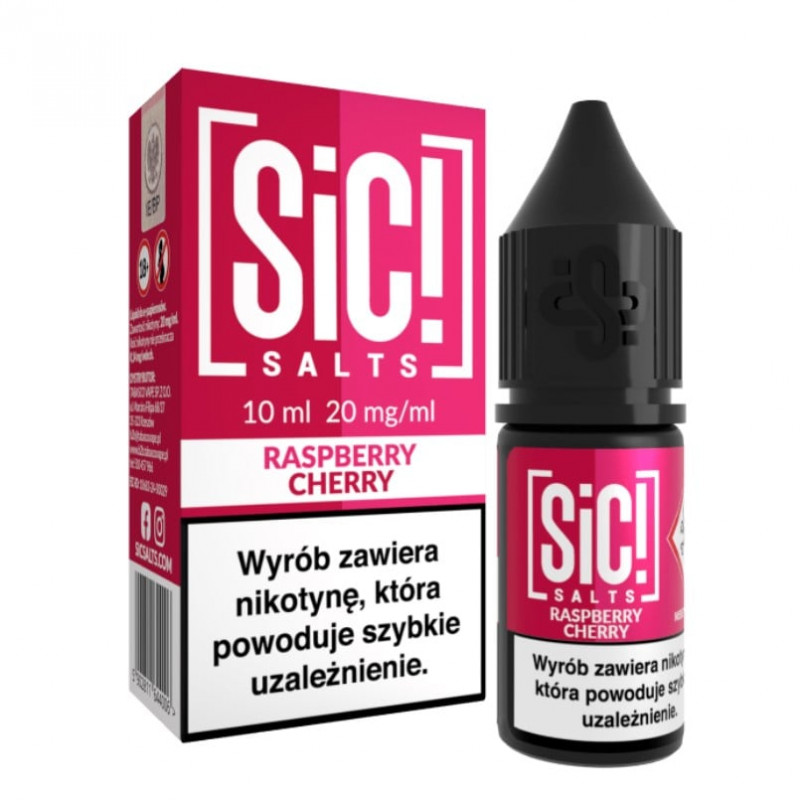 Liquid SIC! Salts 10ml 20mg Raspberry Cherry