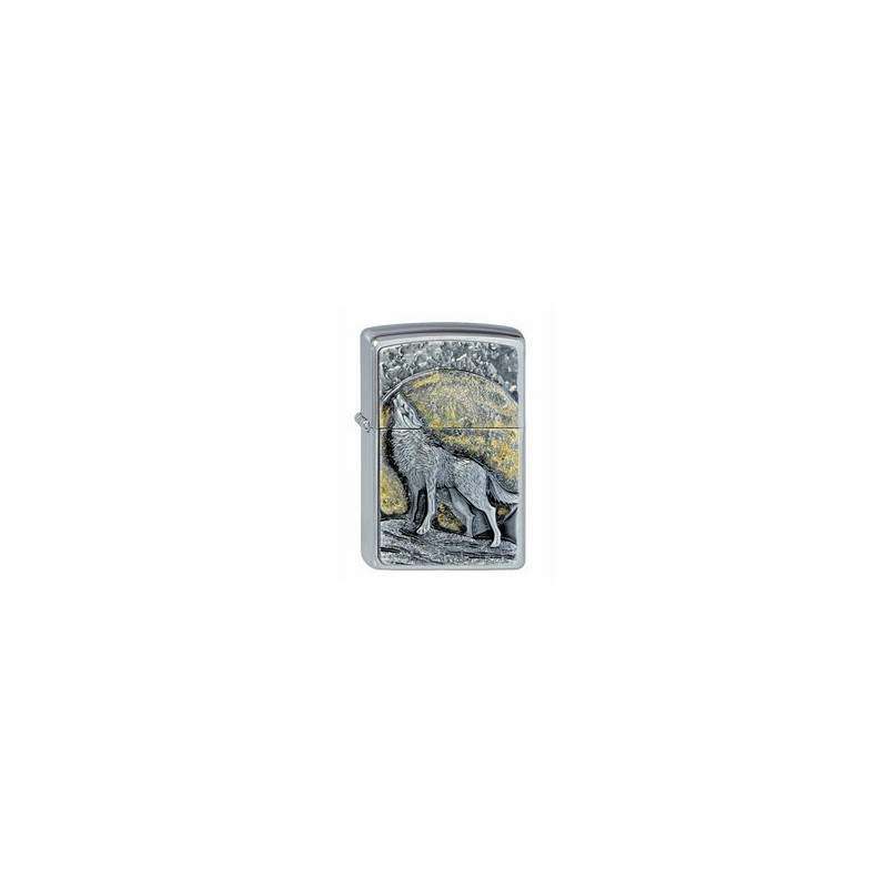 ZIPPO - WOOLF AT MOONLIGHT EMBLEM