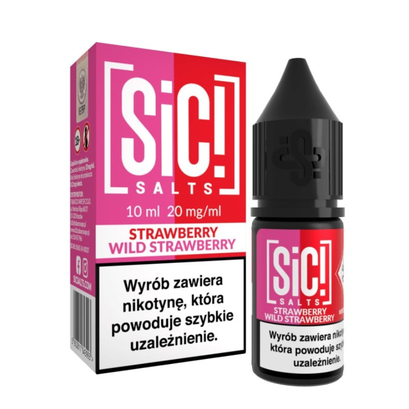 Liquid SIC! Salts 10ml 20mg Strawberry Wild Strawberry