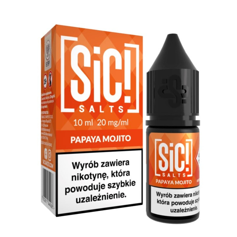 Liquid SIC! Salts 10ml 20mg Papaya Mojito