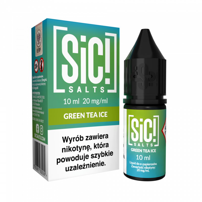 Liquid SIC! Salts  10ml 20mg Green Tea Ice