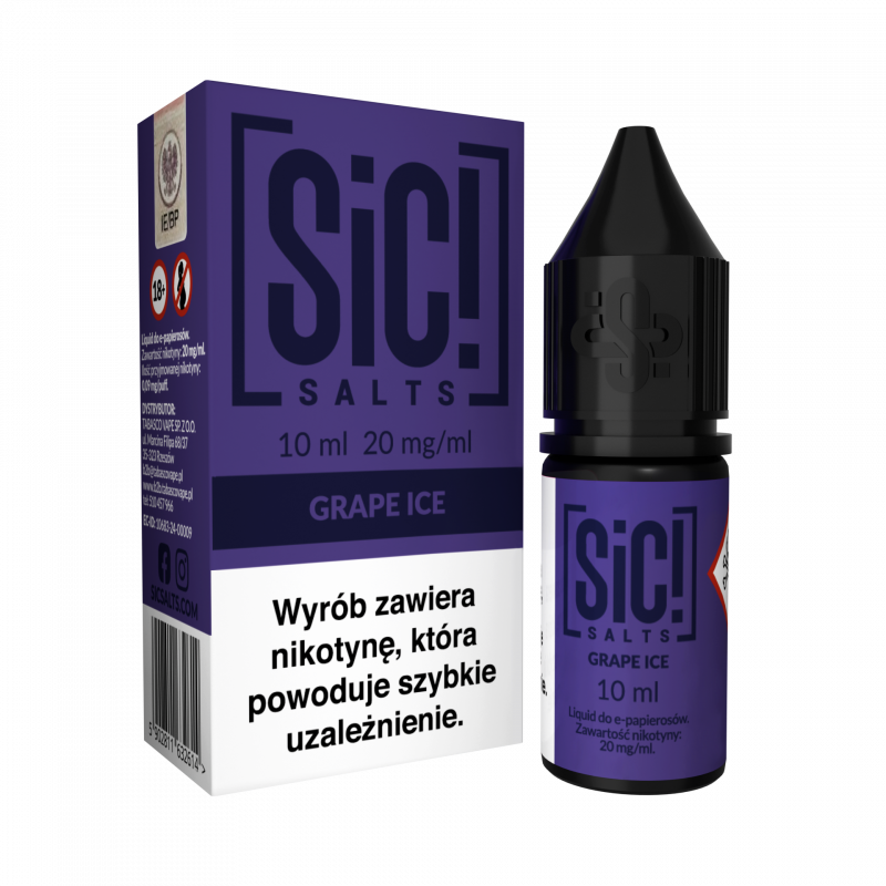 Liquid SIC! Salts 10ml 20mg Grape Ice