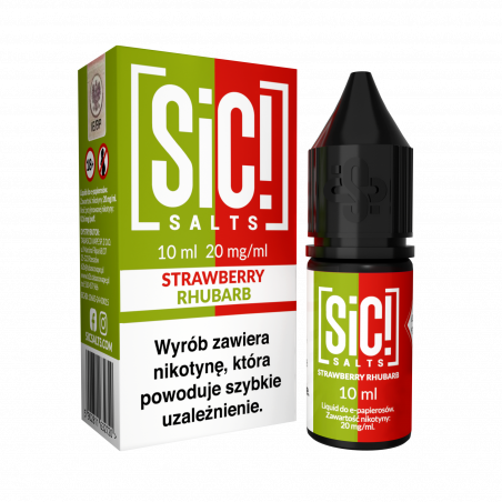 Liquid SIC! Salts 10ml 20mg Strawberry Rhubarb