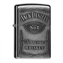 ZIPPO - JACK DANIELS LABEL CHROME
