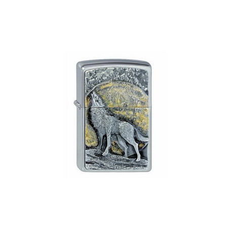 ZIPPO - WOOLF AT MOONLIGHT EMBLEM