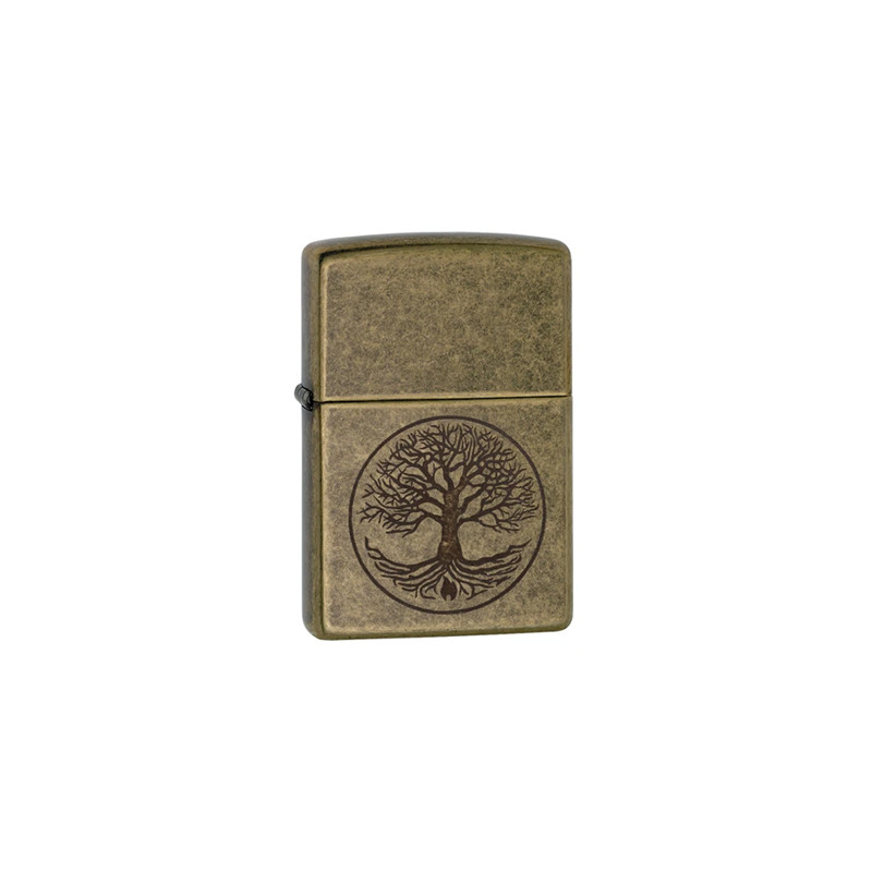 ZIPPO - TREE OF LIFE ANTIQUE BRASS
