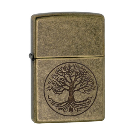 ZIPPO - TREE OF LIFE ANTIQUE BRASS